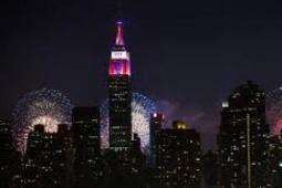 纽约地标性建筑帝国大厦举行庆祝2019年中国春节点灯仪式