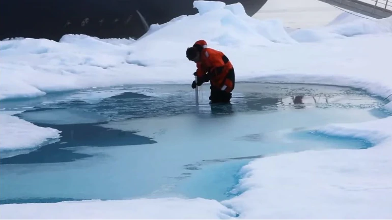 北极地区的健康状况下降报告显示冰的融化速度无与伦比