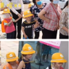 幼儿园为小朋友定制防护帽 园长称这个帽子既能防晒又能起到防护作用