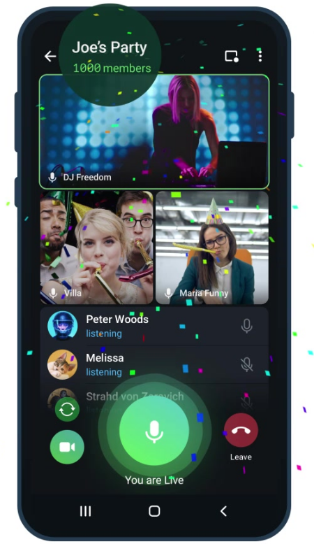 新的Telegram更新将其视频通话功能提升到一个全新的水平