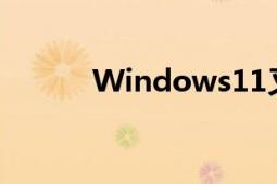 Windows11又一重磅软件发布