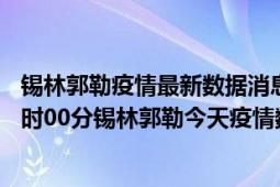 锡林郭勒疫情最新数据消息情况-(北京时间)截至5月10日06时00分锡林郭勒今天疫情数据统计通报