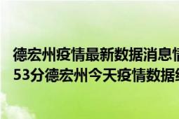 德宏州疫情最新数据消息情况-(北京时间)截至5月10日09时53分德宏州今天疫情数据统计通报