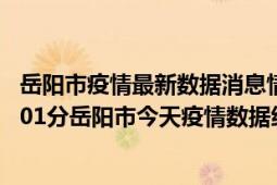 岳阳市疫情最新数据消息情况-(北京时间)截至5月10日22时01分岳阳市今天疫情数据统计通报