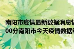 南阳市疫情最新数据消息情况-(北京时间)截至5月10日13时00分南阳市今天疫情数据统计通报