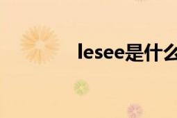 lesee是什么牌子（LeSEE）