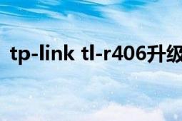 tp-link tl-r406升级（TP-LINK TL-R406）