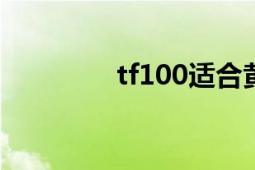 tf100适合黄皮吗（TF10）