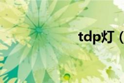 tdp灯（TDP疗法）