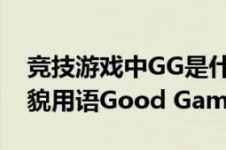 竞技游戏中GG是什么意思（GG 竞技游戏礼貌用语Good Game）