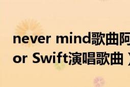 never mind歌曲阿黛尔（Never mind Taylor Swift演唱歌曲）