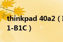 thinkpad 40a2（IBM ThinkPad R40 2681-B1C）